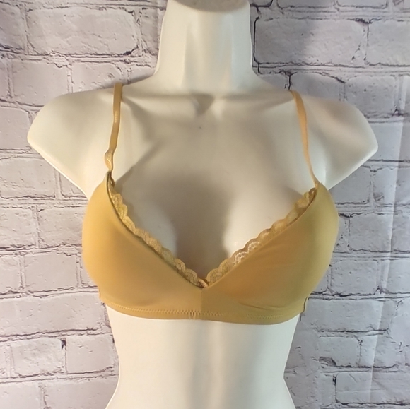 Aerie Mustard Wire-Free Bra 32A - Picture 1 of 11